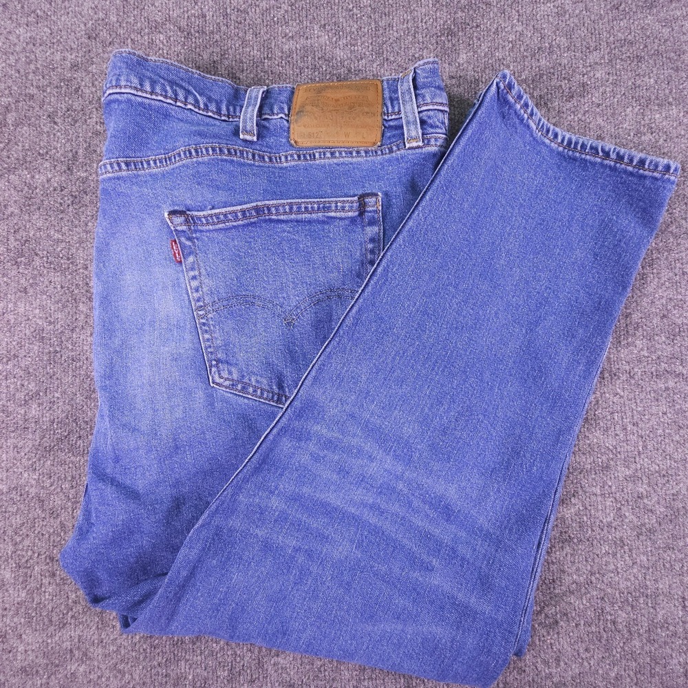 Levi's Premium Lot 512 Big E Jeans Men's Size 48x30 (44x27) Blue Denim Medium